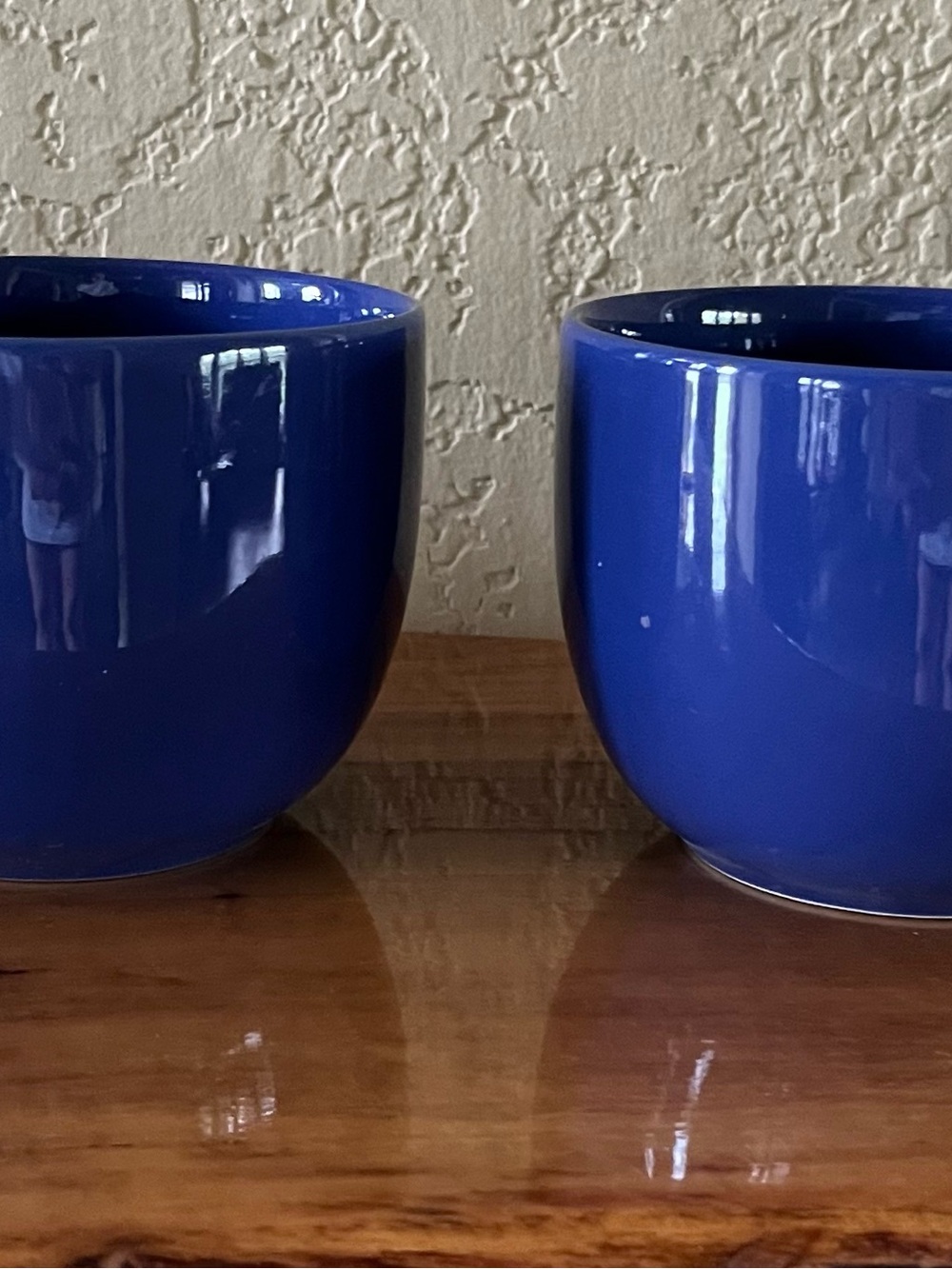 Pier 1 Cobalt Blue Ceramic Mugs - Pair